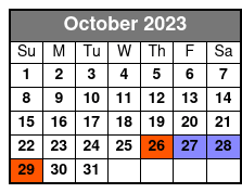 19:30 October Schedule