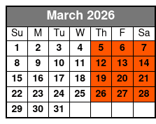 Haunted San Antonio Booze and Boos Ghost Walking Tour March Schedule