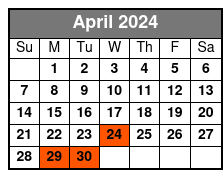San Antonio Full-Day Historic City Tour April Schedule