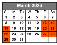 San Antonio to Fredericksburg Wine Tour with Italian Meal March Schedule