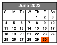 The Undead June Schedule