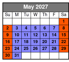 The Undead (Colonnade Location) May Schedule