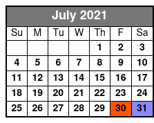 Trapped Below July Schedule