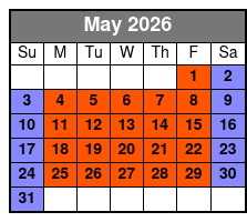 Trapped Below (Colonnade Location) May Schedule