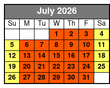 Breaking Point (Colonnade Location) July Schedule