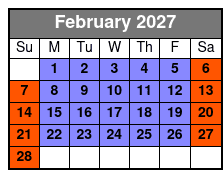 Breaking Point (Colonnade Location) February Schedule