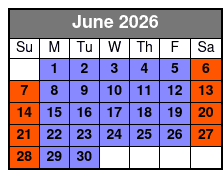 Horror on Hallows Eve (Colonnade Location) June Schedule