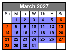 Horror on Hallows Eve (Colonnade Location) March Schedule