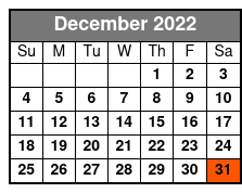 Extreme Escape December Schedule