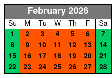 Extreme Escape San Antonio Escape Rooms - Colonnade Location February Schedule