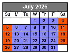 Extreme Escape San Antonio Escape Rooms - Colonnade Location July Schedule