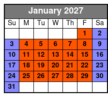 Extreme Escape San Antonio Escape Rooms - Colonnade Location January Schedule