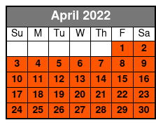 Tomb Rider 3D Plus 2 Attraction April Schedule