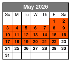 Cave Without a Name Tour May Schedule