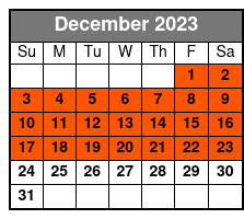 City Sightseeing San Antonio 4 Day Hour Hop on/Hop off December Schedule