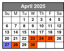Mural Ride Bike Tour April Schedule