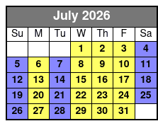 Mural Ride Bike Tour July Schedule