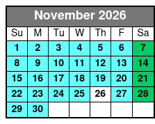 Mural Ride Bike Tour November Schedule