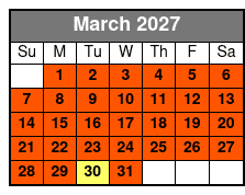 Best of San Antonio Sightseeing Tour March Schedule
