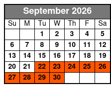 Austin Pick-Up Option September Schedule