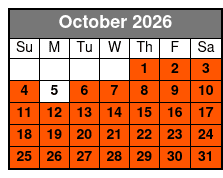 Austin Pick-Up Option October Schedule