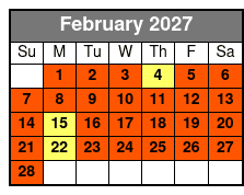 Best of San Antonio Sightseeing Tour February Schedule