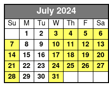 Hopscotch Tickets July Schedule