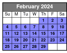 10:30 February Schedule