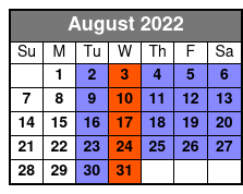 City Sightseeing Tour of Sarasota August Schedule