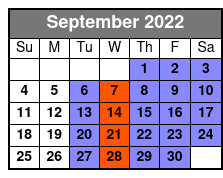 City Sightseeing Tour of Sarasota September Schedule