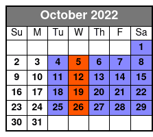 City Sightseeing Tour of Sarasota October Schedule