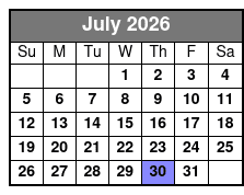 2 Hour Private Dolphin Cruise & Bay Tour July Schedule