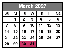 2 Hour Private Dolphin Cruise & Bay Tour March Schedule
