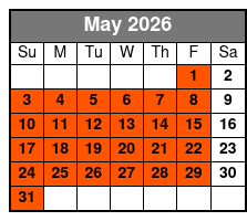 Three Hour Cruise May Schedule