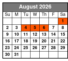 Condor Sailing Public Dolphin and Sightseeing Cruise August Schedule