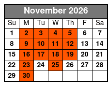 2 Hours Private Guided Sailing Adventure in Pensacola Beach November Schedule