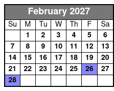 2 Hours Private Guided Sailing Adventure in Pensacola Beach February Schedule
