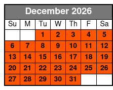 Haunted Pensacola Walking Tour December Schedule