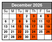 Ghosts and Graveyard Tour of Pensacola December Schedule