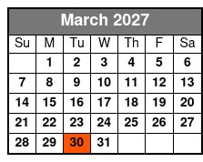 Ghosts and Graveyard Tour of Pensacola March Schedule