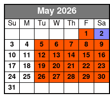 Hop-On Hop-Off 11 AM May Schedule