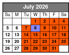 Hop-On Hop-Off 11 AM July Schedule