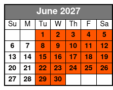 Hop-On Hop-Off 11 AM June Schedule
