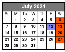 Pensacola Hop-on Hop-off Tour July Schedule