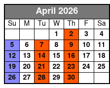 Seville Quarter Haunted Ghost Tour, Investigation, and Luncheon April Schedule