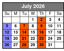 Seville Quarter Haunted Ghost Tour, Investigation, and Luncheon July Schedule