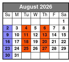 Seville Quarter Haunted Ghost Tour, Investigation, and Luncheon August Schedule