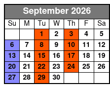 Seville Quarter Haunted Ghost Tour, Investigation, and Luncheon September Schedule