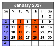 Seville Quarter Haunted Ghost Tour, Investigation, and Luncheon January Schedule