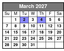 Seville Quarter Haunted Ghost Tour, Investigation, and Luncheon March Schedule